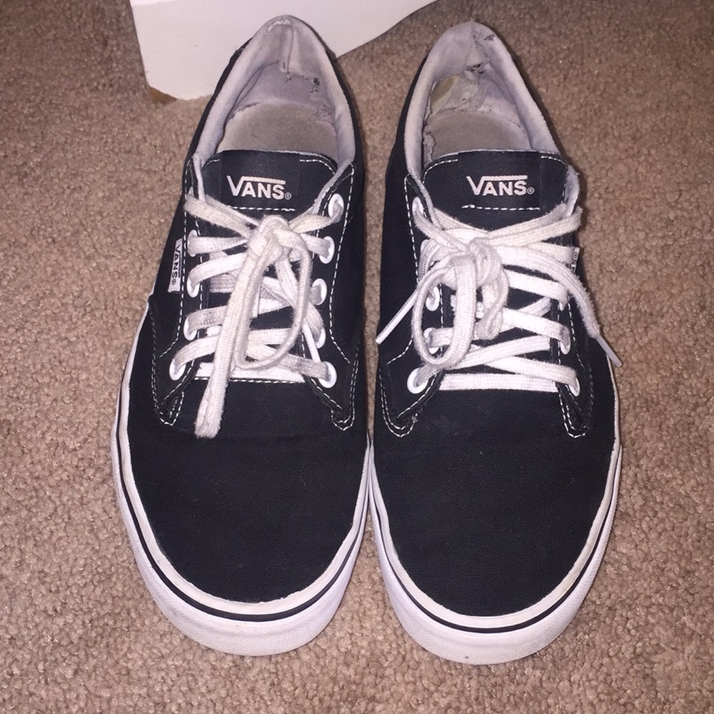 Black low top vans